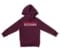 Bleddy Bugger Unisex Youth Hoodie in Maroon Color